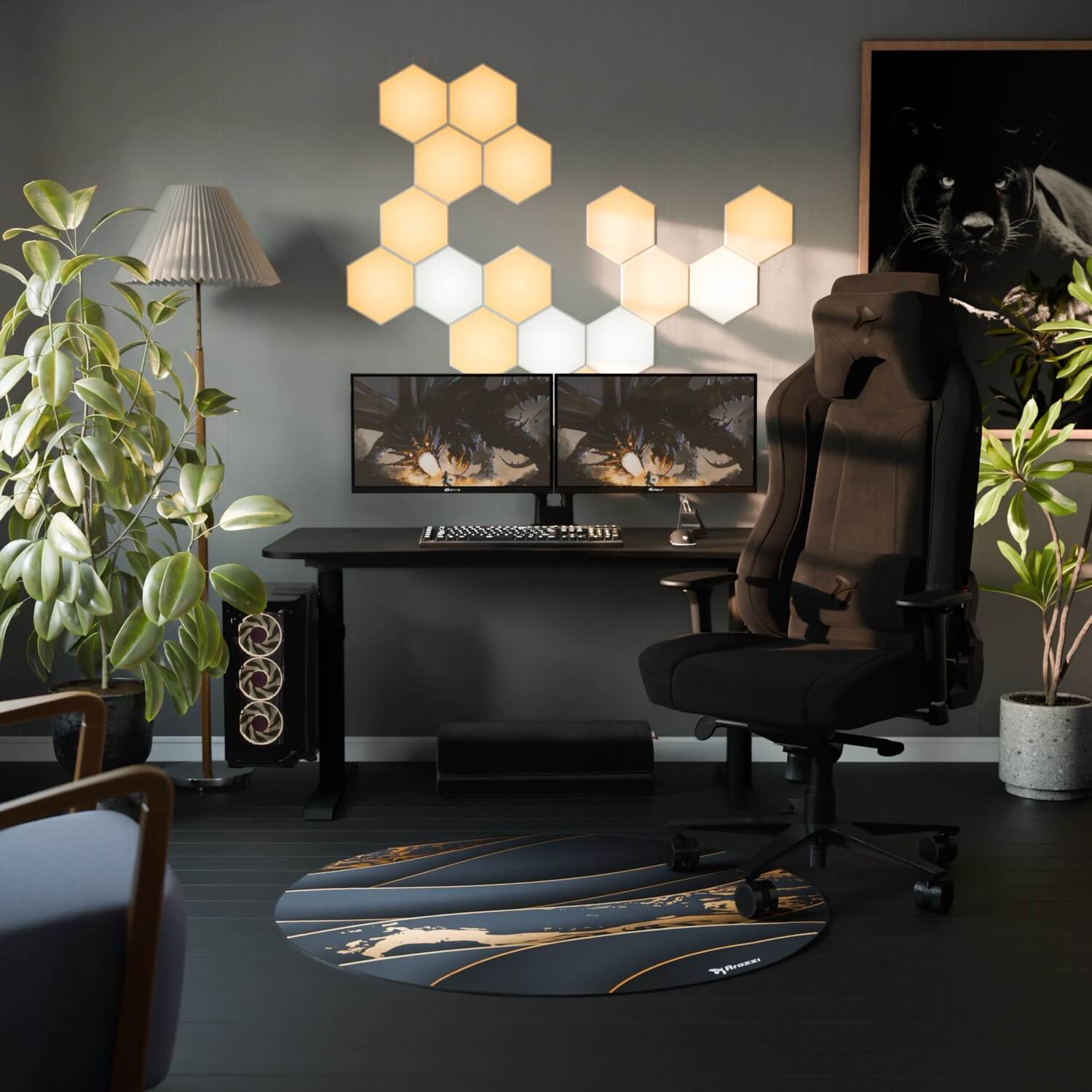arozzi-arena-large-gaming-tisch-pure-black-160cm image 5