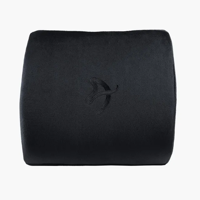 arozzi-accessories-lumbar-support-pillow-lendenkissen-velvet-black image 1