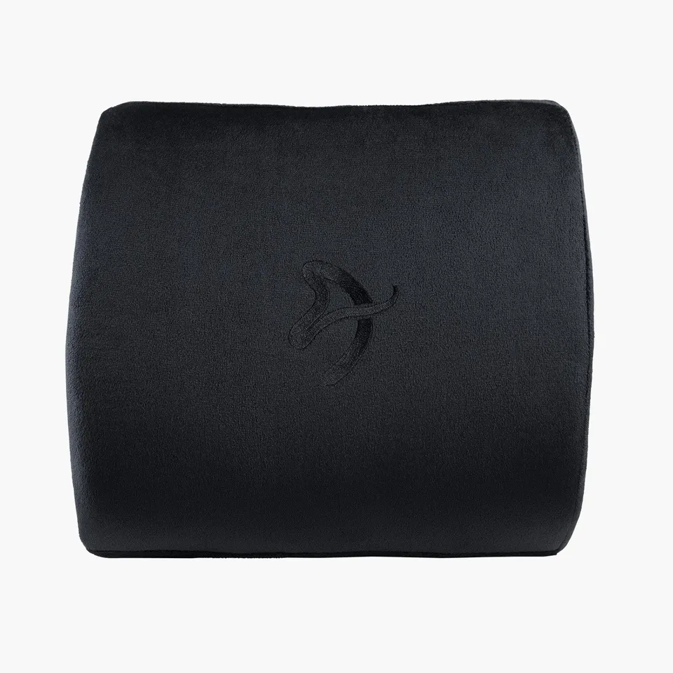 arozzi-accessories-lumbar-support-pillow-lendenkissen-velvet-black image 1