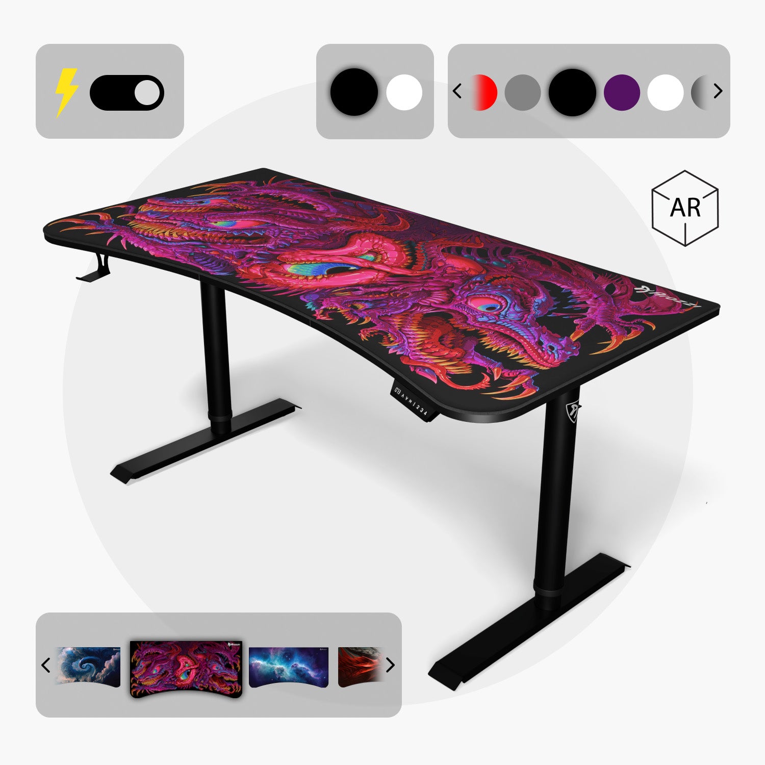 arozzi-arena-large-gaming-tisch-160x82-mauspad image 2