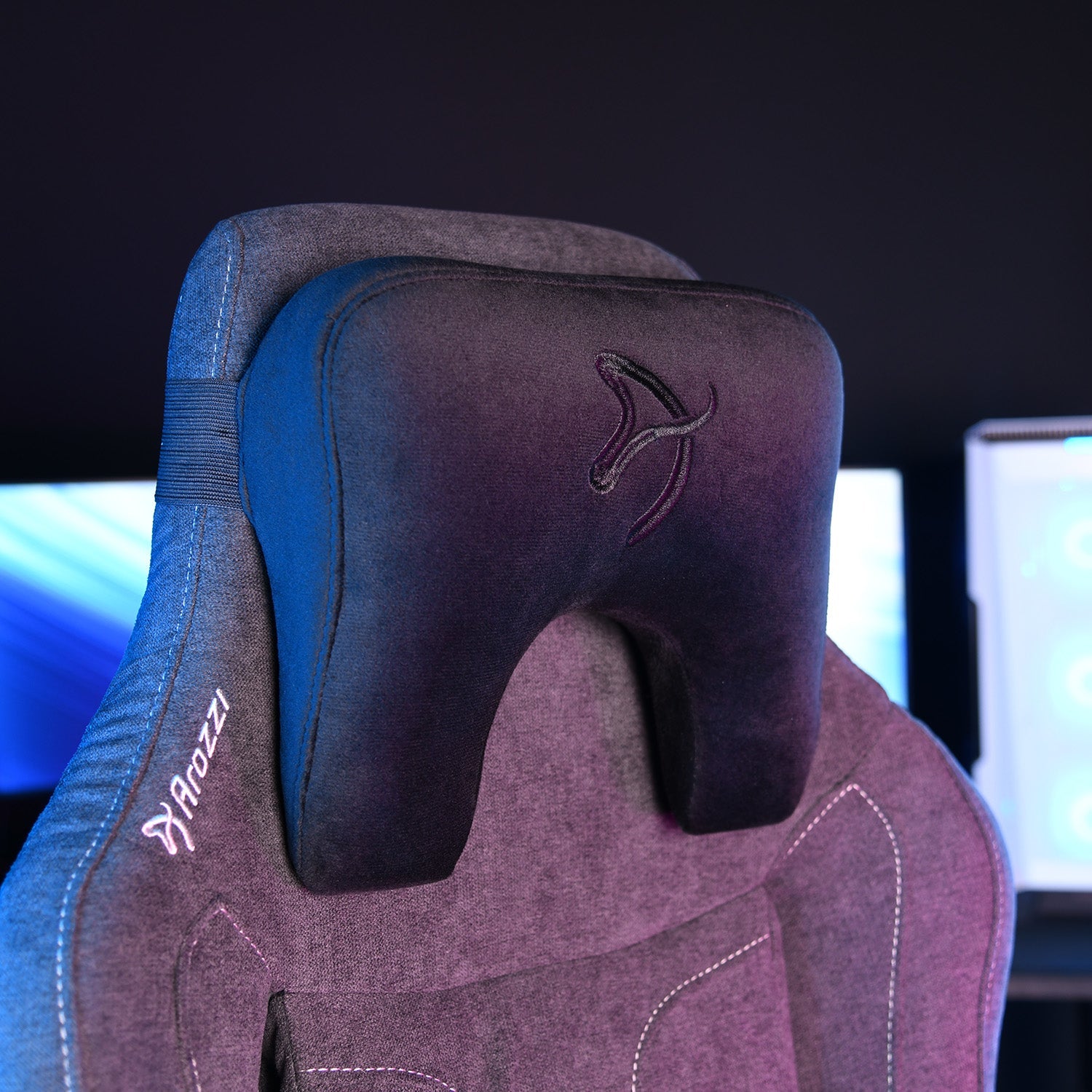 arozzi-neck-support-pillow-nackenkissen-velvet-black image 2