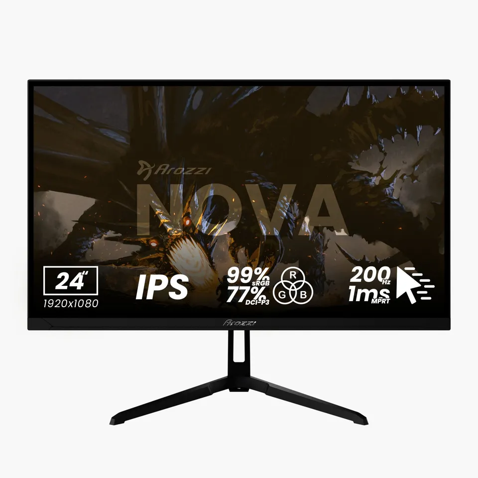 arozzi-nova-24-ips-gaming-monitor-full-hd-200hz-black image 1
