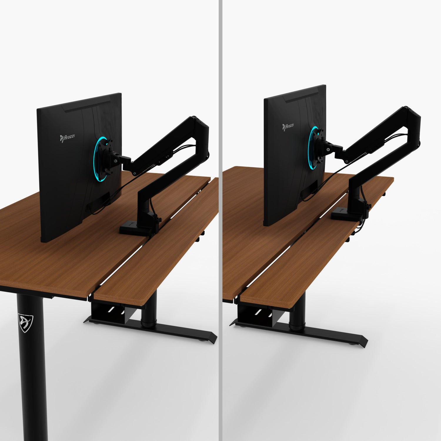 arozzi-arena-nordico-sitz-steh-schreibtisch-walnut image 8