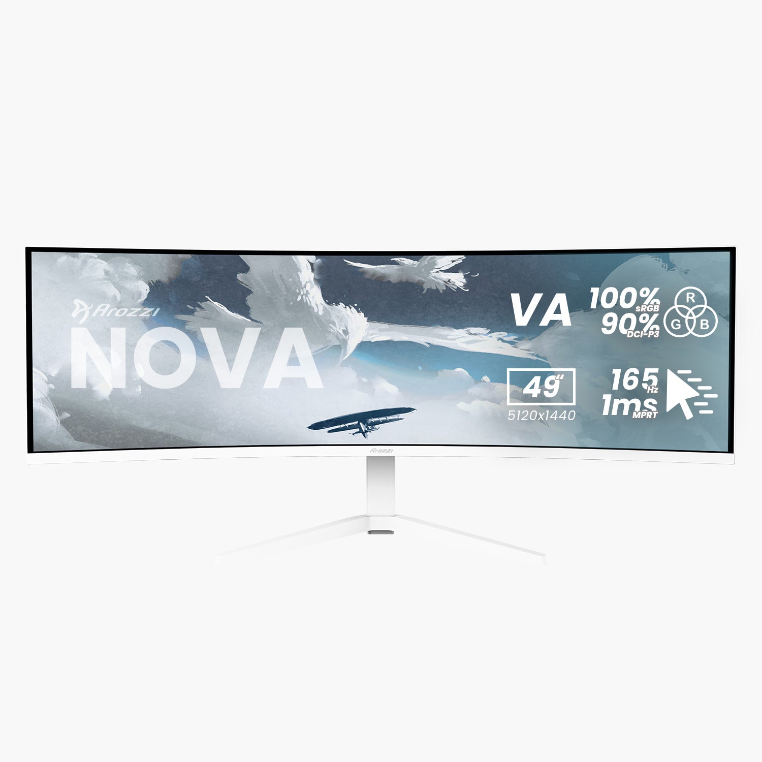 arozzi-nova-49-curved-gaming-monitor-weiss-165hz image 7