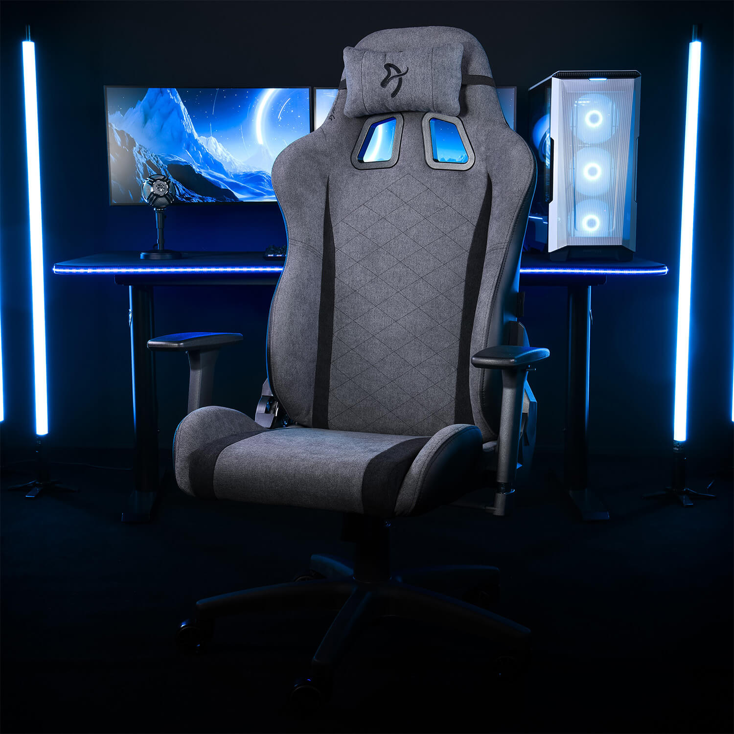 arozzi-avanti-soft-fabric-gaming-stuhl-ash-stoff image 2