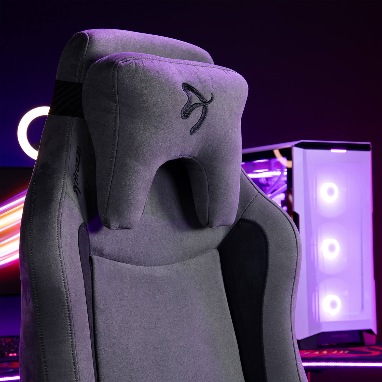 arozzi-vernazza-supersoft-gamingstuhl-anthracite-mit-samtbezug image 5