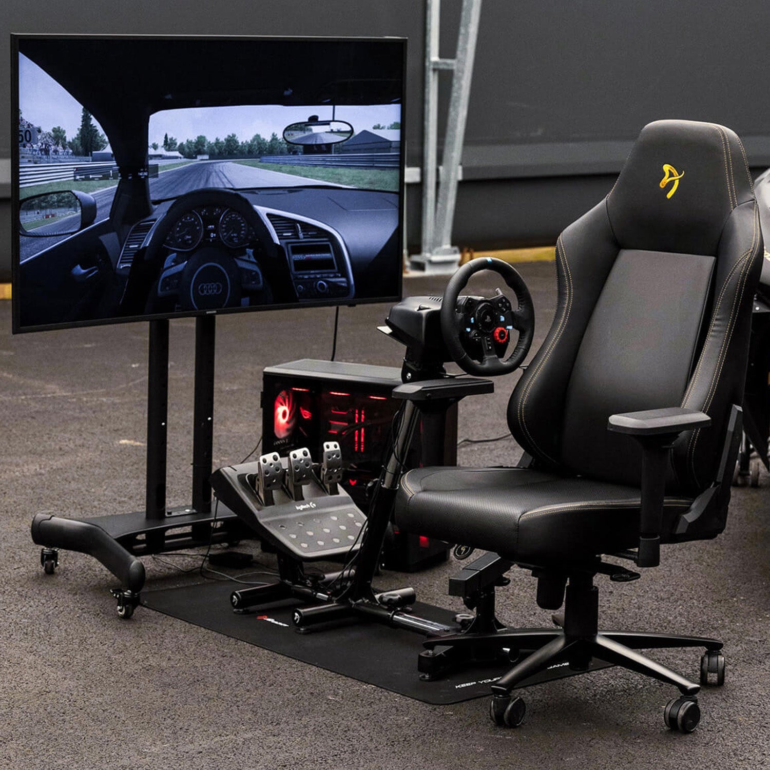 arozzi-accessories-velocit-racing-stand-schwarz-simulator image 5