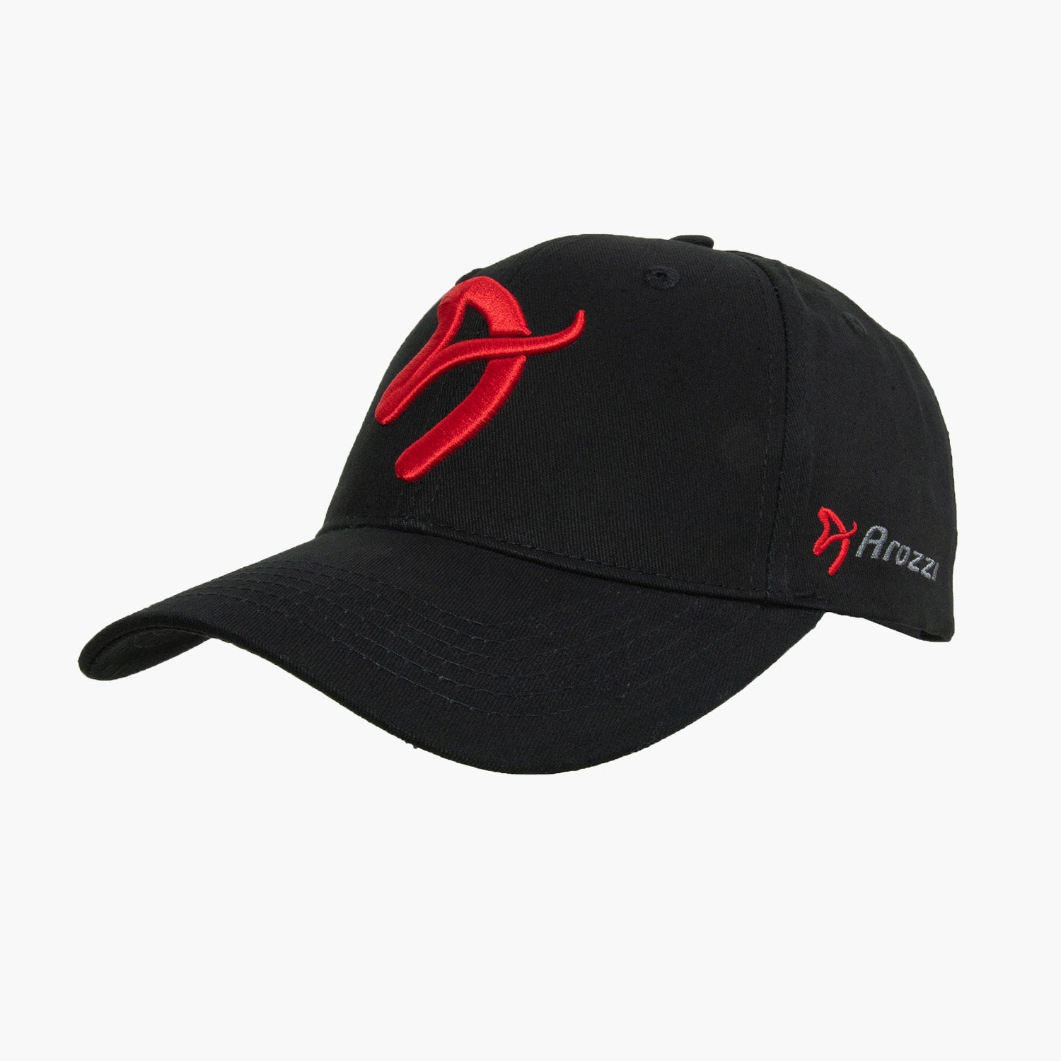 arozzi-apparel-sport-cap-basecap-schwarz-rot-verstellbar image 3
