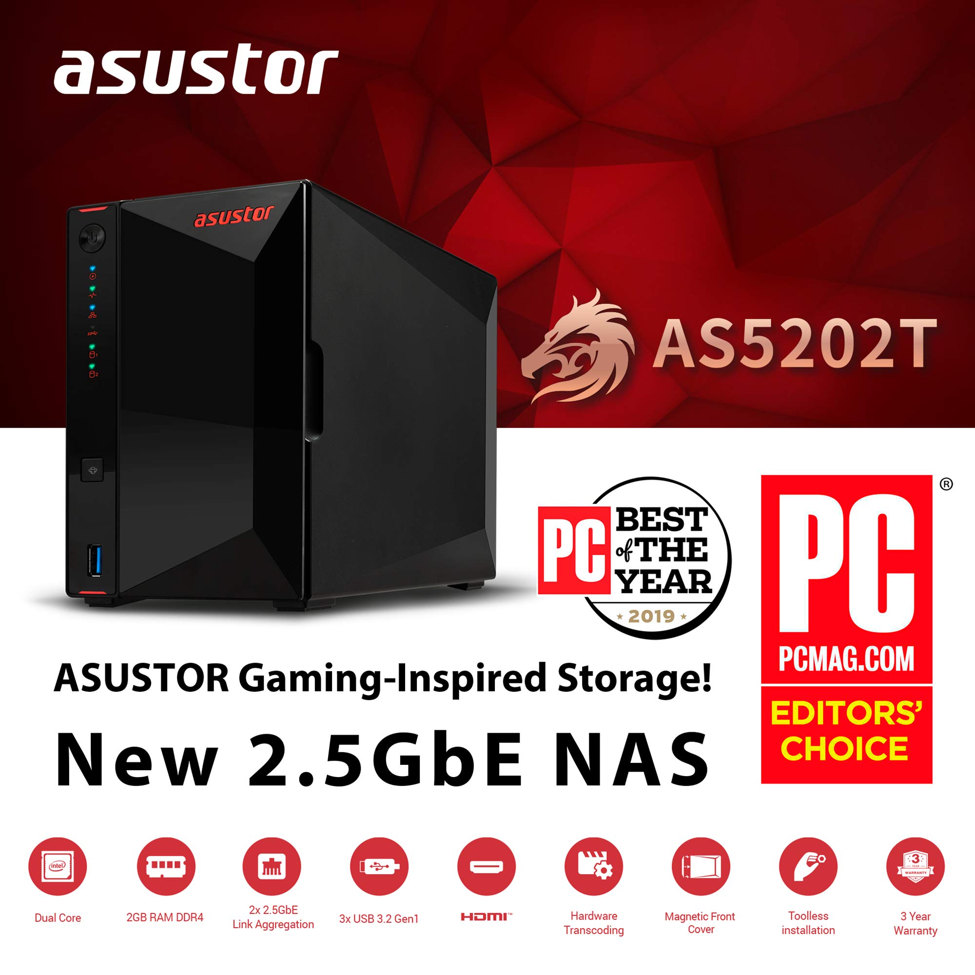 asustor-nimbustor-as5202t-nas-ohne-festplatte-2-bay-2-5g image 2