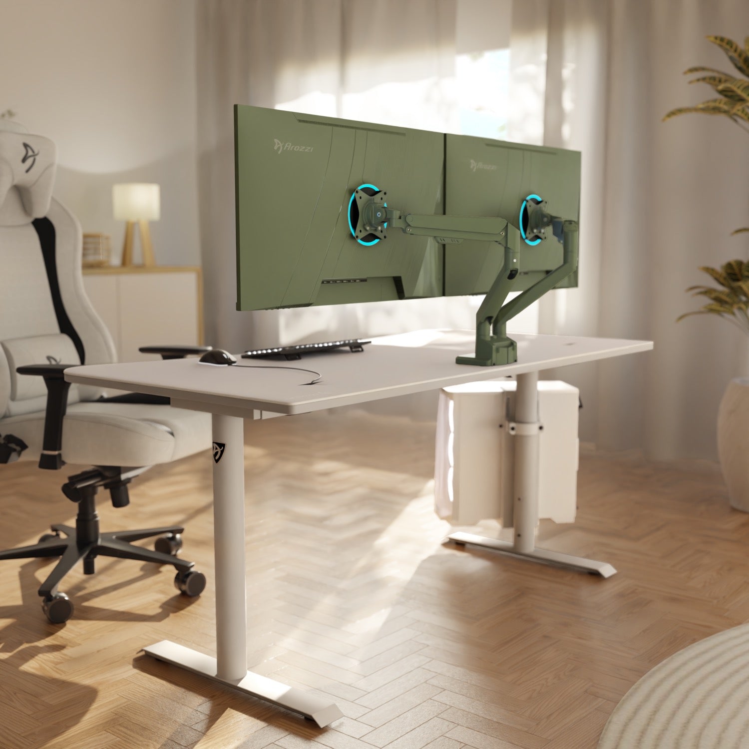 arozzi-alzare-neo-duo-monitorarm-f-r-2-monitore image 2