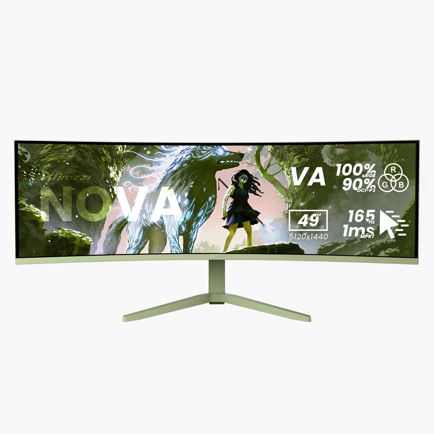 arozzi-nova-49-curved-gaming-monitor-weiss-165hz image 5